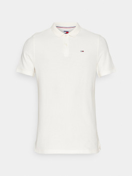 náhled Tommy Jeans pánské bílé polotričko