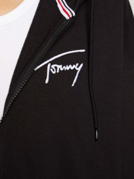 náhled Tommy Jeans dámská černá mikina SIGNATURE ZIP THRU