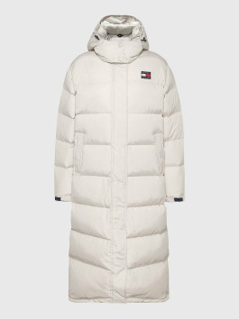 náhled Tommy Jeans dámský béžový zimní kabát