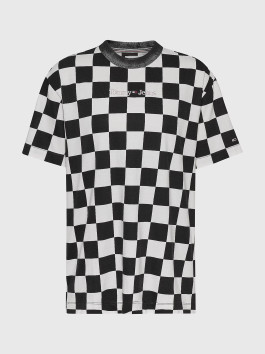 náhled Tommy Jeans dámské černo-bílé triko CHECKER