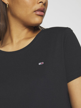 náhled Tommy Jeans dámské černé triko JERSEY