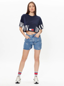 náhled Tommy Jeans dámské tmavě modré tričko