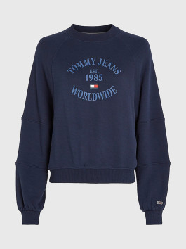 náhled Tommy Jeans dámská tmavě modrá mikina WORLDWIDE