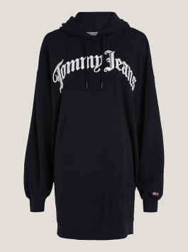 náhled Tommy Jeans dámské černé mikinové šaty