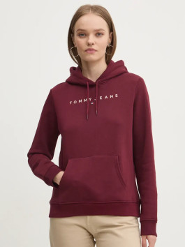 náhled Tommy Jeans dámská vínová mikina