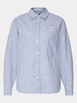 náhled Tommy Jeans dámská pruhovaná modrá košile
