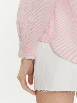 náhled Tommy Jeans dámská pruhovaná růžová košile