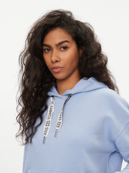 náhled Tommy Jeans dámská světle modrá mikina Logo