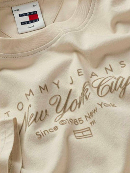 náhled Tommy Jeans dámské béžové tričko