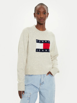 náhled Tommy Jeans dámský béžový svetr