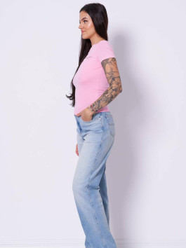 náhled Tommy Jeans dámské růžové tričko