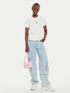 náhled Tommy Jeans dámské krémové tričko