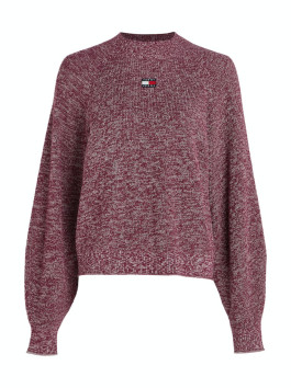 náhled Tommy Jeans dámský vínový svetr
