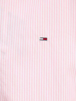 náhled Tommy Jeans dámská růžovo-bílá košile