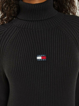 náhled Tommy Jeans dámské černé úpletové šaty
