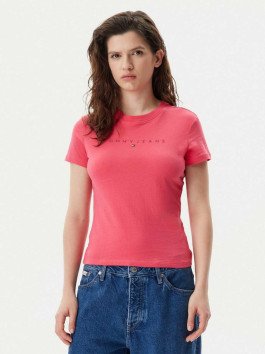 náhled Tommy Jeans dámské růžové tričko