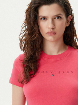 náhled Tommy Jeans dámské růžové tričko