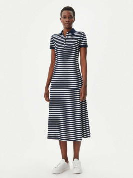náhled Tommy Jeans dámské pruhované polo šaty
