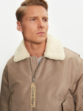 náhled Calvin Klein pánská zelenohnědá bunda bomber
