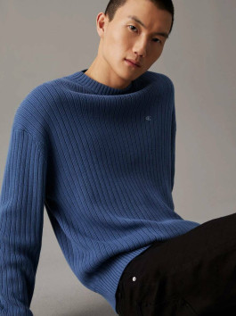 náhled Calvin Klein pánský modrý svetr