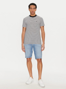 náhled Calvin Klein pánské černobílé pruhované tričko