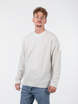 náhled Calvin Klein pánský světle šedý svetr