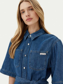 náhled Calvin Klein dámské modré džínové šaty