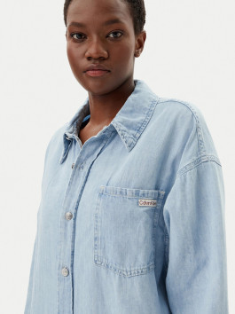 náhled Calvin Klein dámské modré košilové šaty