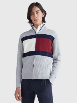 náhled Tommy Hilfiger pánský šedý svetr
