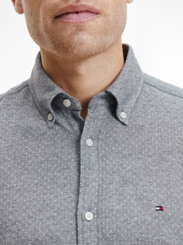 náhled Tommy Hilfiger pánská šedá košile Dobby