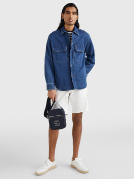 náhled Tommy Hilfiger pánská modrá džínová košile