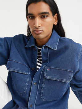 náhled Tommy Hilfiger pánská modrá džínová košile