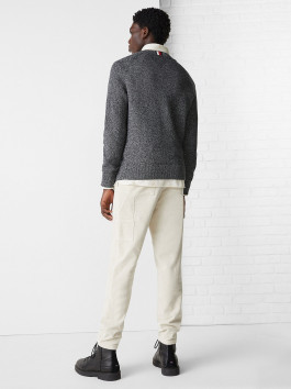 náhled Tommy Hilfiger pánský tmavě šedý svetr TH Monogram