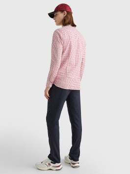 náhled Tommy Hilfiger pánská červená kostkovaná košile