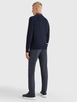 náhled Tommy Hilfiger pánský tmavě modrý svetr Global stripe