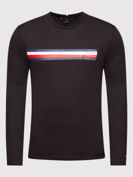 náhled Tommy Hilfiger pánské černé tričko s dlouhým rukávem