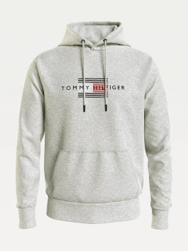 náhled Tommy Hilfiger pánská šedá mikina s kapucí