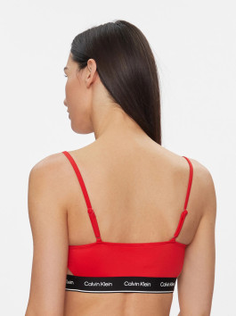 náhled Calvin Klein dámská červená plavková podprsenka