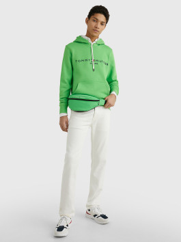 náhled Tommy Hilfiger pánská zelená mikina Logo