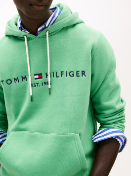 náhled Tommy Hilfiger pánská zelená mikina Logo