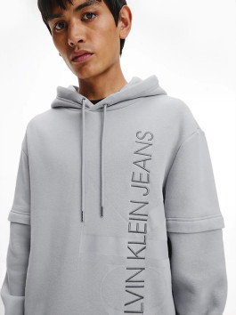 náhled Calvin Klein pánská šedomodrá mikina