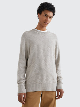 náhled Tommy Hilfiger pánský béžový svetr
