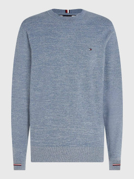 náhled Tommy Hilfiger pánský modrý svetr Mouline