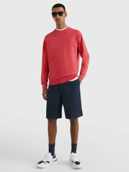 náhled Tommy Hilfiger pánský červený svetr Mouline