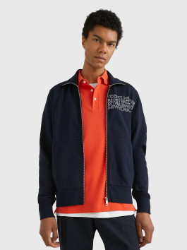 náhled Tommy Hilfiger pánská tmavě modrá mikina Badged graphic