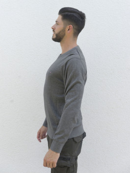 náhled Tommy Hilfiger pánský šedý svetr