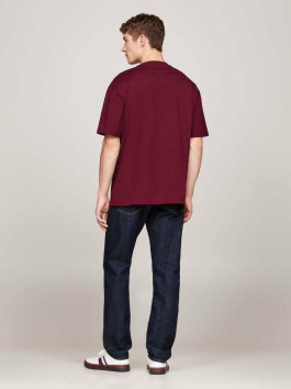 náhled Tommy Hilfiger pánské vínové tričko