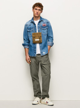 náhled Pepe Jeans pánská modrá džínová košile