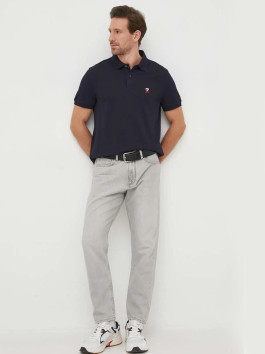 náhled Tommy Hilfiger pánské tmavě modré polo tričko.