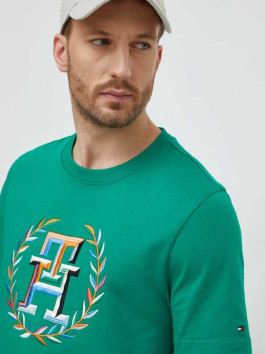 náhled Tommy Hilfiger pánské zelené tričko Laurel